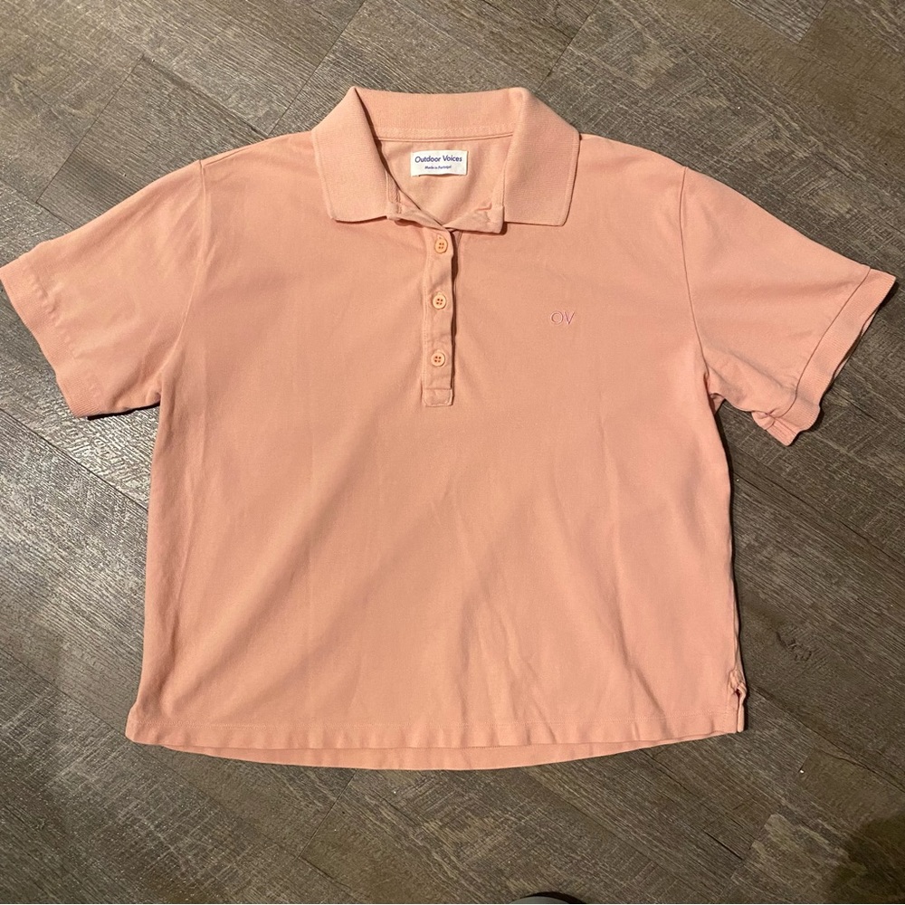 Outdoor Voices Women’s Polo Coral Orange Pink